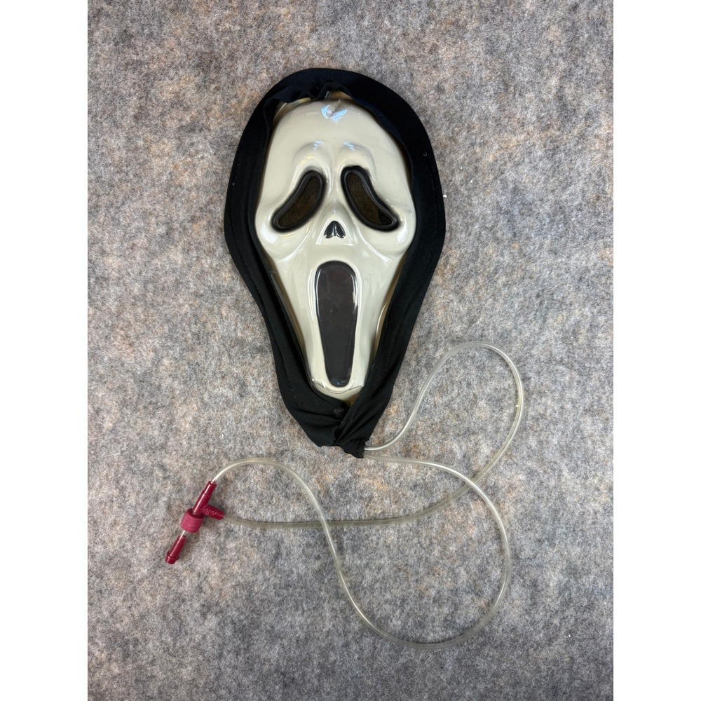 Vintage Bleeding Ghostface Scream Mask w/ Blood Pump Tubes Fun World Horror